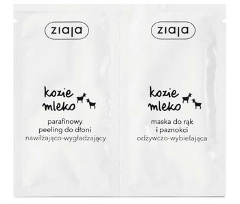 Ziaja Ziegenmilch Duo-Beutel Handpeeling + Hand- und Nagelmaske, 2x7ml