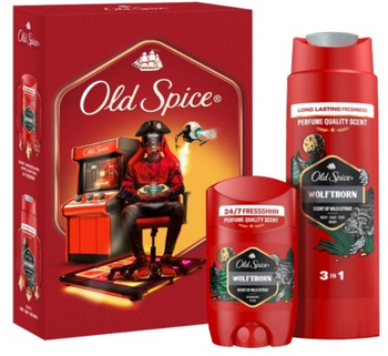 Old Spice Wolfthorn Geschenkset Deodorant Stick 50 ml + Duschgel 250 ml