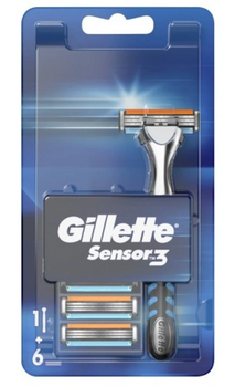 Gillette Sensor3 Rasierer mit Patronen 6 Stück