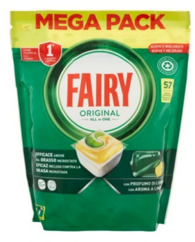 Fairy Original Lemon All In One Geschirrspülerkapseln 57 Stück