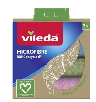 Vileda Mikrofasertuch 100% Recycelt 3 Stück