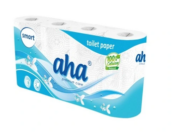 AHA Toilettenpapier 8 Rollen Weiß