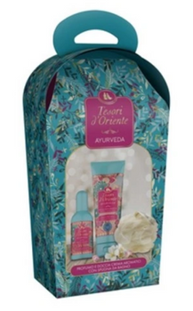 Tesori d'Oriente Ayurveda Geschenk-Set Parfüm, Duschgel, Waschlappen