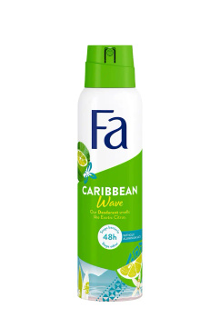 FA Caribbean Wave Deodorant Spray für Frauen 150 ml