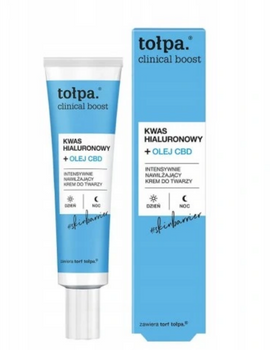 Tolpa Clinical Boost Gesichtscreme Hyaluronsäure und CBD-Öl 40 ml