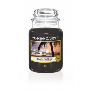 Yankee Candle Schwarzes Kokosnussglas, groß, 623 g
