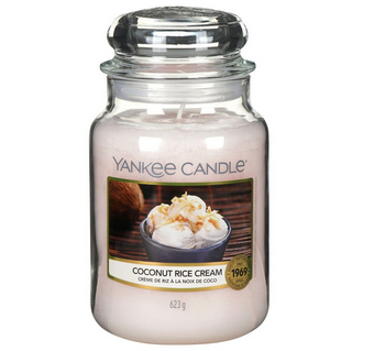 Yankee Candle Großes Glas Kokosnuss-Reiscreme 623 g