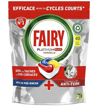 Fairy Platinum Plus Spülmaschinenkapseln Zitrone 40 Stück