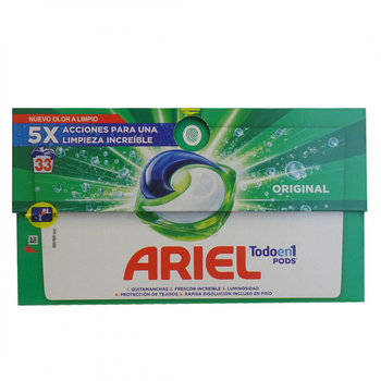 Ariel All-in-1-Waschkapseln Original-Kartonverpackung 33 Stück