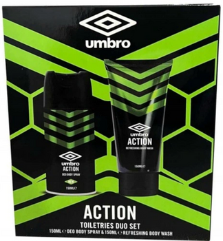 Umbro Action Herren-Kosmetik-Set Deodorant + Duschgel