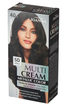 Joanna Multi Cream Color Metallic Haarfärbemittel Cool Brown 40.5