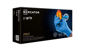 Mercator Go Grip Blue Einweghandschuhe aus Nitril L 50 Stk. Blau