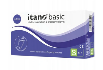 Itano Basic Nitril puderfreie Handschuhe S 100 Stück Blau