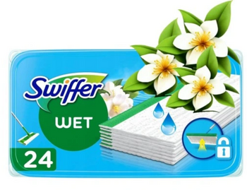 Swiffer Feuchttücher 24 Stück / Nassmop Nachfüllpackungen Weiße Blumen