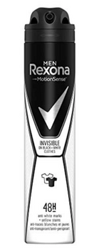 Rexona Men Invisible Black &amp;White Deodorant 200 ml