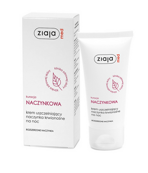 Ziaja Med Anti-Falten-Behandlungscreme zur Versiegelung der Blutgefäße in der Nacht 50 ml