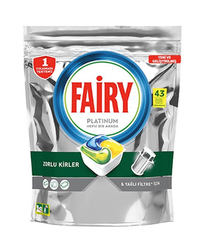 Fairy Platinum All In One Spülmaschinenkapseln 43 Stück.