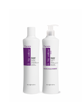 FANOLA No Yellow Shampoo 350 ml + Maske 350 ml – Set