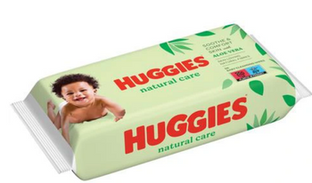 Huggies ALOE VERA Feuchttücher mit Wasser für Babys, 56 Stk