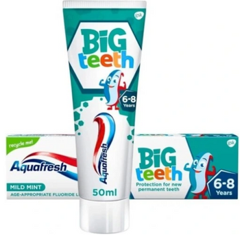 Aquafresh Big Teeth 6-8 Jahre Zahnpasta 50ml