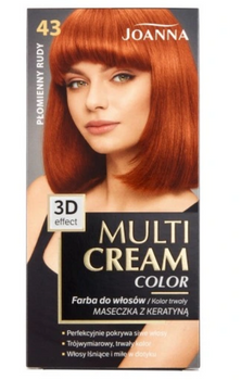 Joanna Multi Cream Color Haarfärbemittel Flame Red 43