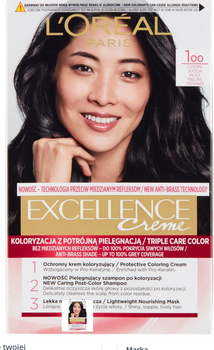 L'Oreal Paris Excellence Creme Haarfarbe 1 Schwarz