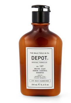 Depot NO.107 WhiteClay SebumControl Shampoo für fettiges Haar 250 ml
