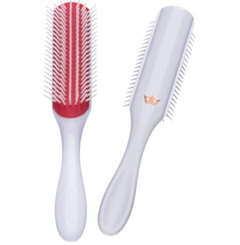 Denman D3 White With Gold Crown 7-reihige Haarbürste