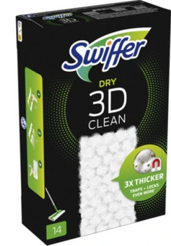 Swiffer Dry 3D Clean 14-teiliges Mop-Nachfüllset