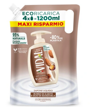 Vidal Flüssigseife 1200 ml Mandel&amp;Karité Vorrat