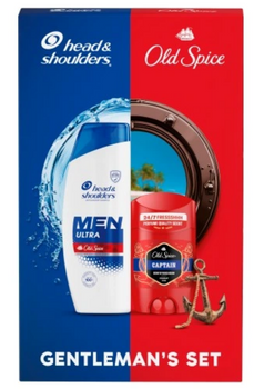 Head & Shoulders Geschenkset Haarshampoo Men Ultra 330ml und Old Spice Captain Deodorant 50ml