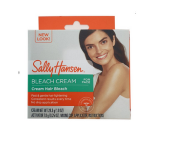 Sally Hansen Bleach Cream Creme-Haarbleichmittel Gesichtshaaraufheller mit Aloe