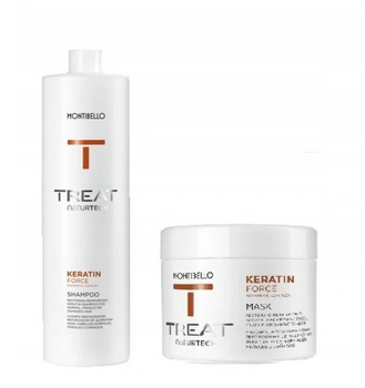 MONTIBELLO Naturtech Keratin Force Shampoo 1000 ml + Maske 500 ml