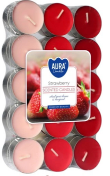 Bispol Duftende Teelichtwärmer 30 Stück Erdbeere