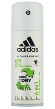 Adidas 6in1 Cool &amp; Dry Deodorant Spray 150 ml
