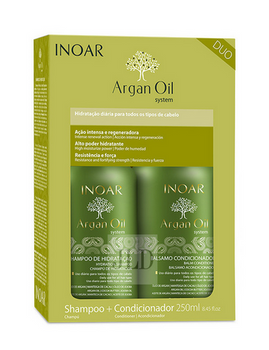 INOAR DUO Arganöl Shampoo 250 ml + Spülung 250 ml