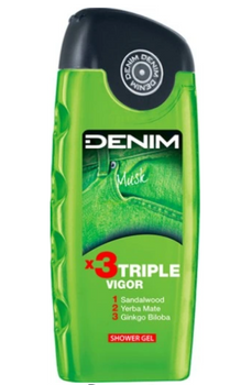 Denim Moschus Duschgel x3 Triple Vigor 250 ml
