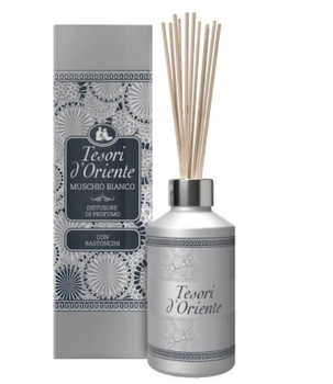 Tesori d'Oriente Diffusor mit Stäbchen 200 ml MUSCHIO BIANCO