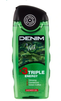 Denim Wild Duschgel x3 Triple Energy 250 ml