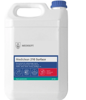 Mediclean 210 Surface 5 L Red Fruit - Konzentrat zur Reinigung verschiedener Oberflächen Medisept