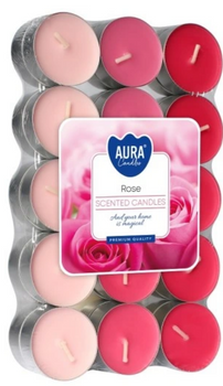 Bispol Duftende Teelichtwärmer 30 Stück Rose