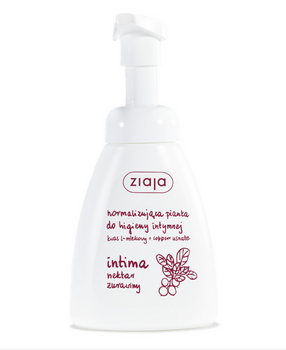 Ziaja Intima Normalisierender Schaum für die Intimhygiene.Cranberry Nectar.Lactic Acid+Ccpper Usnate 250ml