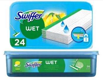 Swiffer Feuchte Tücher 24 Stück / Nassmop Nachfüllpackungen Zitrone