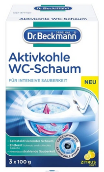 Dr.Beckmann Aktiv-Schaumstoffkohle für WC Zitrus 3 Stk