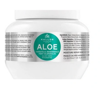 Kallos Aloe-Feuchtigkeits-Reparatur-Glanz-Maske 275 ml