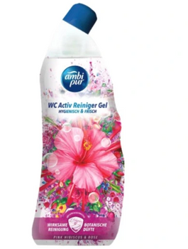 Ambi Pur WC-Reinigungsgel Rosa Hibiskus Rose 750 ml