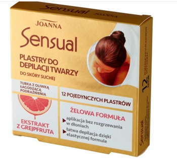 Joanna Sensual Gesichtsenthaarungsgel Patches mit Grapefruit 12 Stück