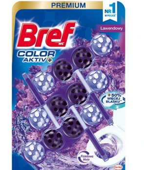 Bref Color Aktiv Lila Lavendel 3 x 50 g Toilettenspülbecher
