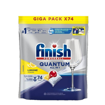 Finish Powerball Quantum Spülmaschinenkapseln Zitrone 74 Stück