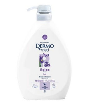 Dermomed Duschgel mit Pumpe 1 Liter Talco &amp; Iris